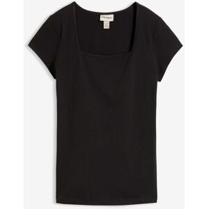 bonprix T-Shirt Loose Fit, kurzärmlig, eckiger Karree-Ausschnitt