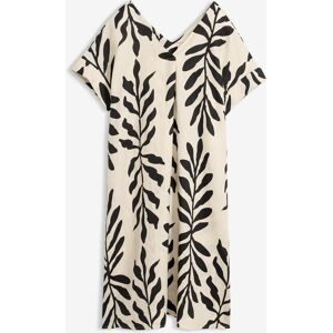 bonprix Kaftan-Kleid aus reinem Leinenbeige 36Damen