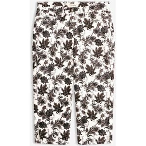 bonprix Capri-Hose aus Baumwollstretchweiß 52Damen