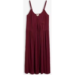 bonprix Midikleid aus leichter strukturierter Viskoserot 40Damen