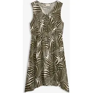 bonprix Strandkleid aus strukturiertem Crinklegrün 40Damen