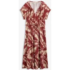 bonprix Jerseykleid aus fließendem Viskose-Mixrot 40Damen