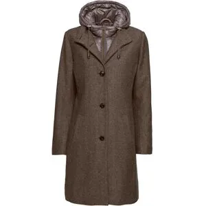 bonprix Winter-Kurzmantel in Wolloptik, 2in1 Optikbraun 44Damen