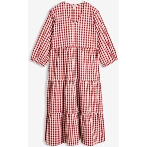 bonprix Tunika-Kleid aus festem Baumwoll-Mixrot 38Damen