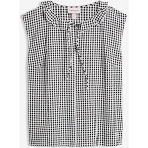 bonprix Tunikabluse aus reiner Baumwolleschwarz 44Damen