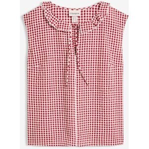 bonprix Tunikabluse aus reiner Baumwollerot 42Damen