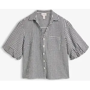 bonprix Bluse aus reiner Baumwolleschwarz 52Damen