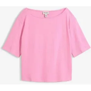 bonprix Shirt aus Bio-Baumwolle in Waffeloptikrosa 40Damen