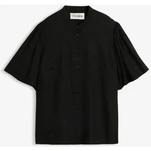 bonprix Bluse aus fließender Viskoseschwarz 46Damen