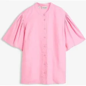 bonprix Bluse aus fließender Viskoserosa 50Damen