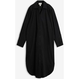 bonprix Hemdblusenkleid aus Baumwolleschwarz 50Damen