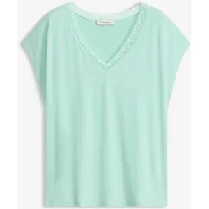bonprix Shirt aus softer Viskosegrün 40Damen