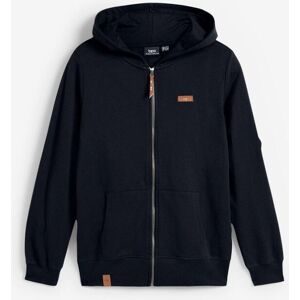 bonprix Kapuzensweatjacke mit Kapuze, mit Kängurutaschen, aus Baumwolle, mit Reissverschluss