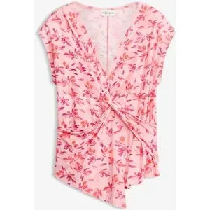 bonprix Shirt mit Knoten-Detailrosa 40Damen