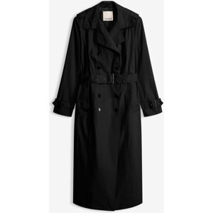 bonprix Long-Trenchcoat mit Taillengürtelschwarz 40Damen
