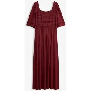 bonprix Maxikleid aus fließendem Viskose-Mixrot 36Damen