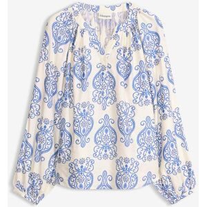 bonprix Bluse aus fließendem Viskose-Mixweiß 52Damen