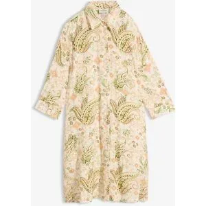 bonprix Hemdblusenkleid mit Paisley Designbeige 52Damen