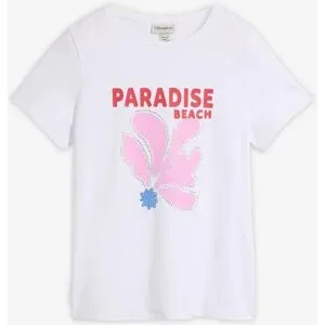 bonprix T-Shirt aus Baumwoll-Mixweiß 52Damen