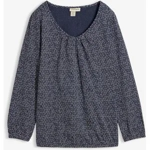 bonprix Shirt aus reiner Bio-Baumwolleblau 40Damen