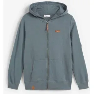 bonprix Kapuzen-Sweatjacke aus reiner Baumwollegrün 52Damen
