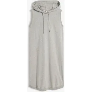 bonprix Shirtkleid aus elastischem Baumwoll-Mixgrau 48Damen