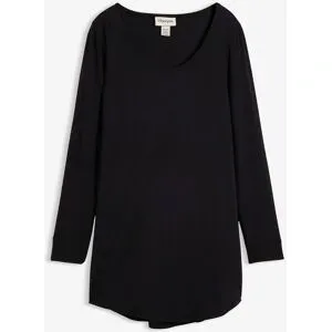 bonprix Viskose Longshirt, Langarmschwarz 40Damen