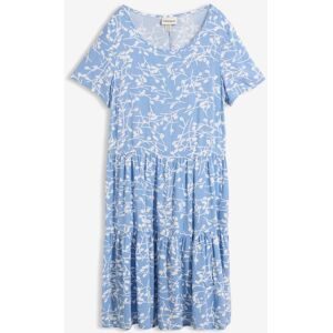 bonprix Minikleid aus fließender Viskoseblau 40Damen