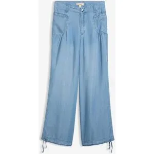 bonprix Wide-Leg-Hose aus fließendem Lyocellblau 44Damen