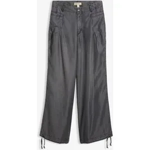 bonprix Wide-Leg-Hose aus fließendem Lyocellschwarz 38Damen