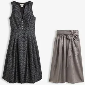 bonprix Dirndl mit Schürze  (Doppelpack 2-tlg. Set)grau 44Damen