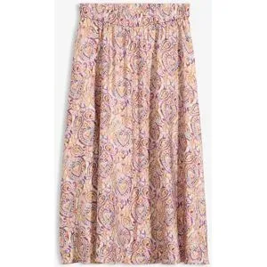 bonprix Midirock aus Viskose-Mixweiß 38Damen