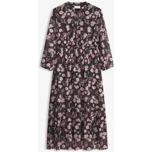 bonprix Midikleid aus feinem Meshschwarz 52Damen