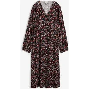 bonprix Midikleid aus fließender Viskoselila 46Damen