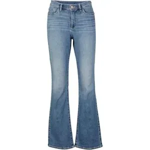 bonprix Bootcut Jeans Mid Waist, Bio-Baumwolleblau 42Damen