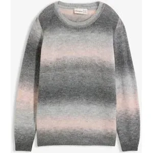 bonprix Strickpullover mit wunderschönen Farbverlauf, bequeme Passform, Rundhals-Ausschnitt