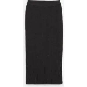bonprix Strickrock aus reiner Baumwollegrau 52Damen