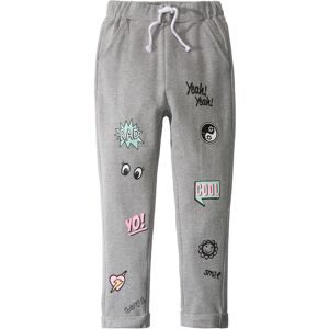 bonprix Lässige Sweathose mit Comicdruckgrau 146Mädchen