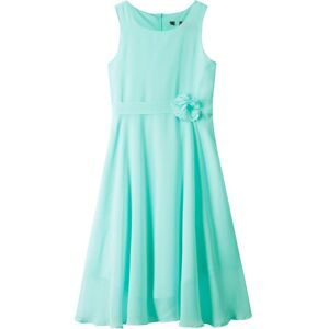 bonprix Kleid mit Blumen-Applikationgrün 146Mädchen
