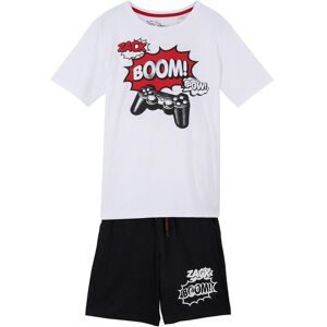 bonprix T-Shirt und Jersey-Bermuda (2-tlg. Set)weiß 128Knaben