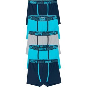 bonprix Boxershorts mit weicher Baumwolle (5er Pack)blau 140Knaben