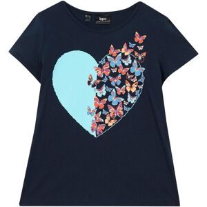 bonprix T-Shirt aus reiner Bio-Baumwolleblau 140Mädchen