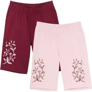 bonprix Radlerhose mit Bio-Baumnwolle (2er Pack)rosa 152Mädchen