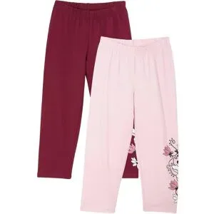 bonprix Capri-Leggings mit Bio-Baumwolle (2er Pack)rosa 128Mädchen