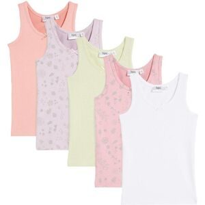 bonprix Unterhemd mit weicher Baumwolle (5er Pack)weiß 104Mädchen