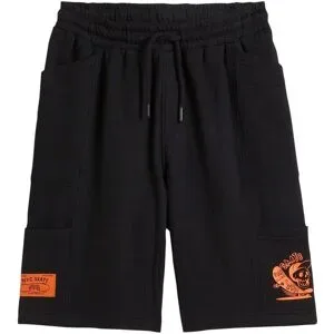 bonprix Sweat-Cargobermuda aus reiner Bio-Baumwolleschwarz 140Knaben