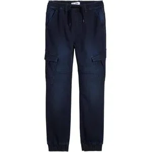 bonprix Regular Fit Sweat-Schlupfjeans mit Cargotaschenblau 158Knaben
