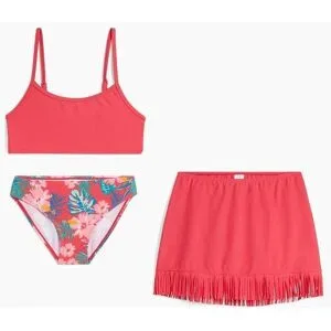 bonprix Bikini und Rock (3-tlg.Set)pink 116Mädchen