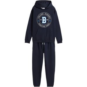 bonprix Sweatshirt und Sweathose aus weicher Baumwolle (2-tlg.Set)blau 140Kinder