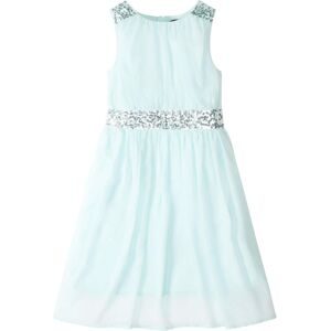 bonprix Chiffonkleid mit Paillettenbandgrün 152Mädchen